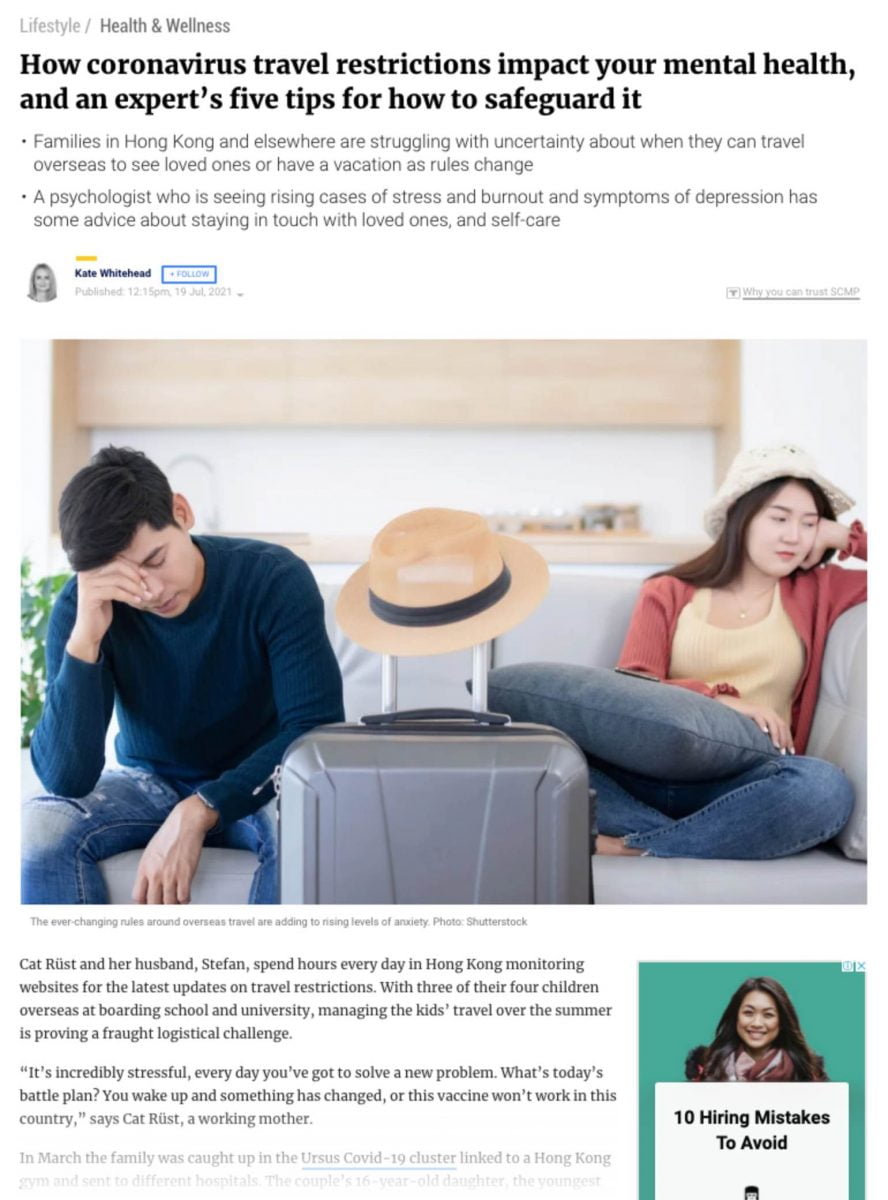 Dr. Sharmeen Shroff on Coronavirus Travel Restrictions & Mental Health 1